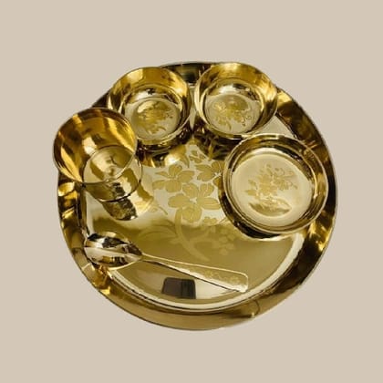 Brass Thali Set CBDST6