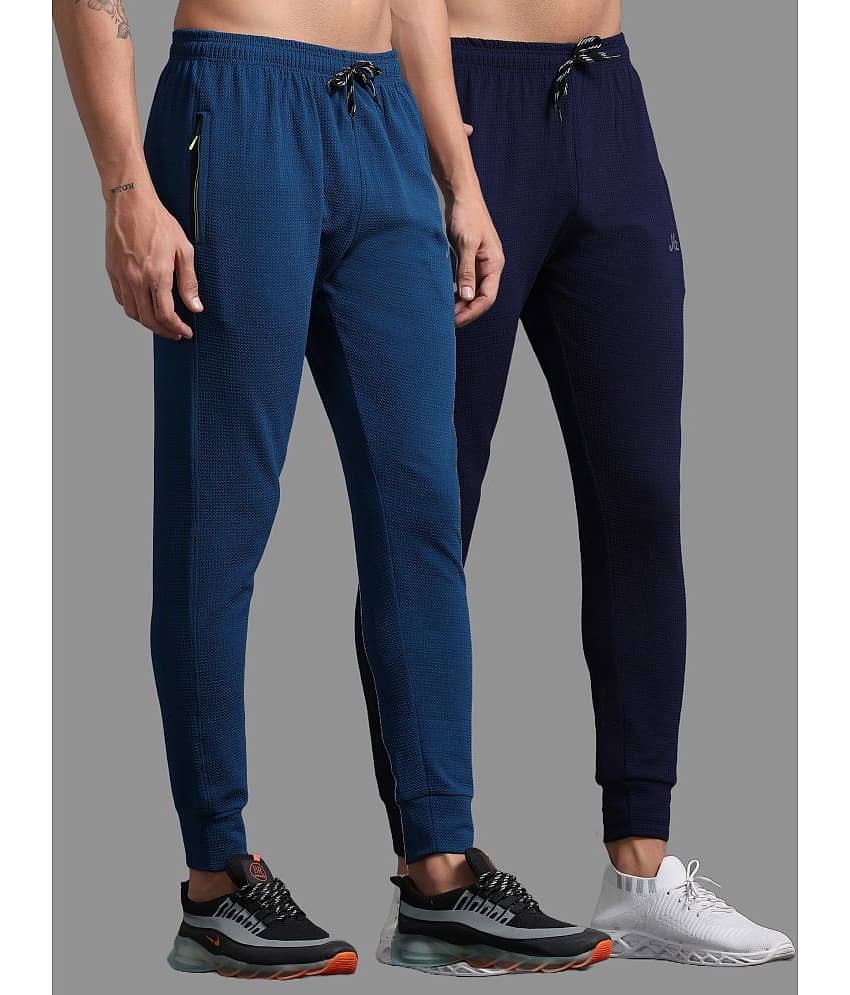 JILZ Multicolor Polyester Men's Joggers ( Pack of 2 )