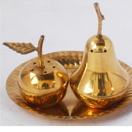 Brass Namak Dani And Mirch Dani Salt And Pepper Holder (ZMAS350)