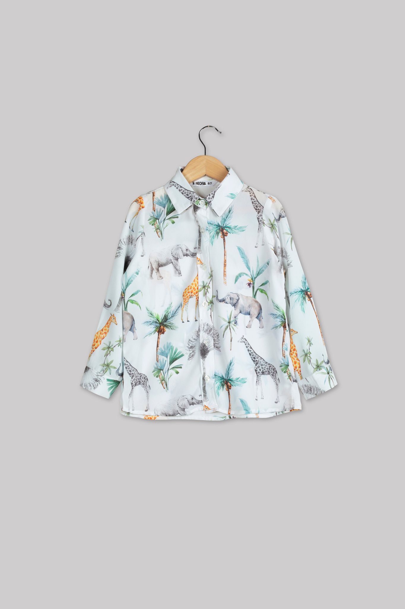 Animal Kingdom Shirt For Girls-1 Year / White