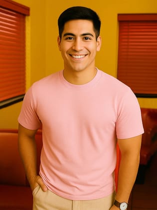 Classic Crew in Light Pink-S