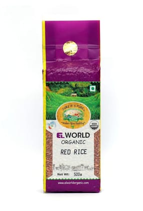 Elworld Agro & Organic Food Products Red Rice 500g