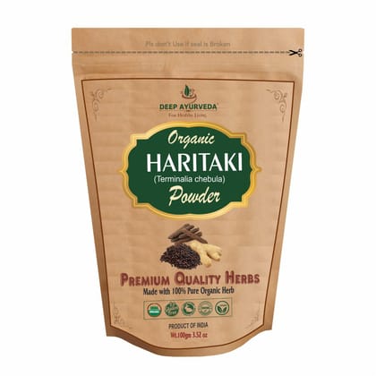 Organic Haritaki Powder (Terminalia chebula) Improves Digestion and Helpful in Constipation