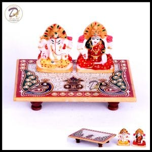 Marble Chowki Lakshmi Ganesha