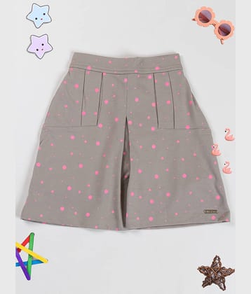 PAMPOLINA Pack of 1 Girls Cotton Blend Shorts ( Grey )