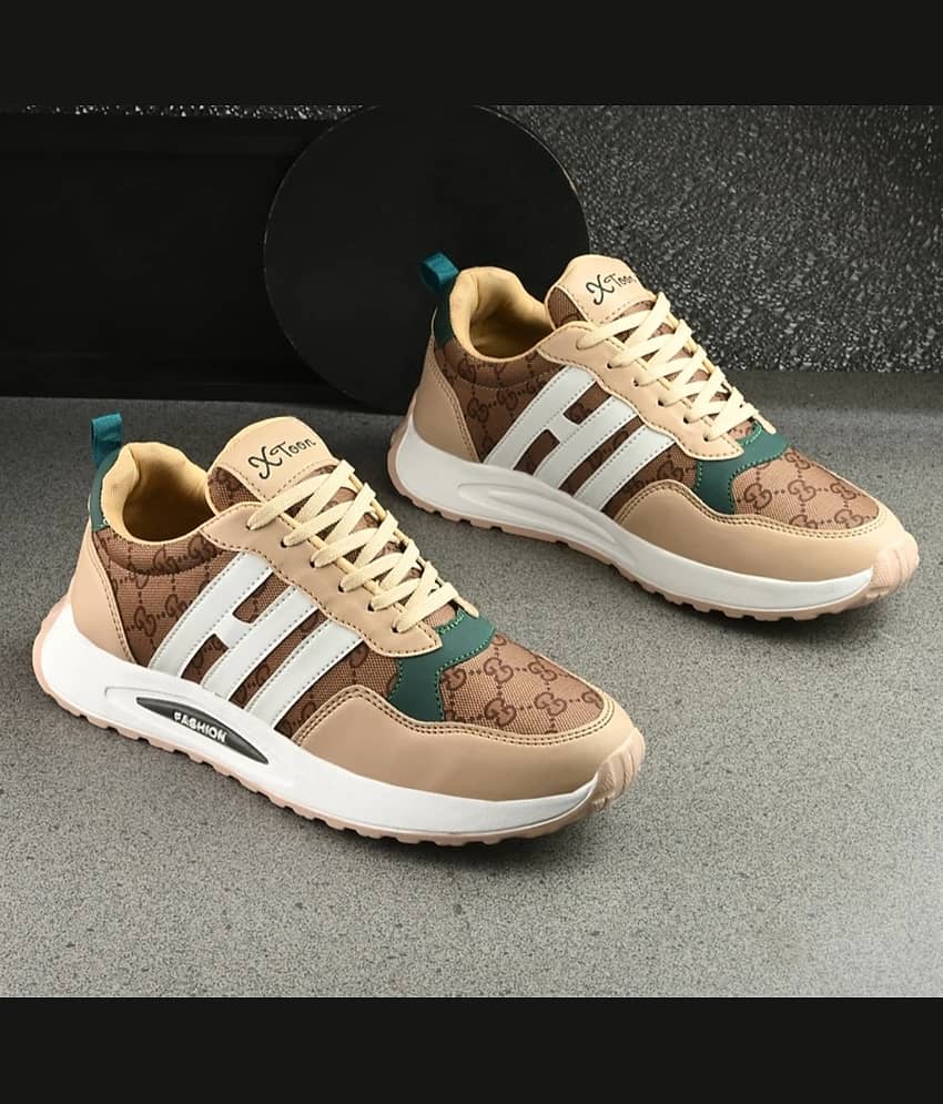 Xtoon Beige Men's Outdoor Shoes