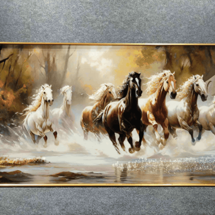 Modern Crystal Painting 26-Acrylic | Gloss Finish / H: 24 | L: 47 (Inch)