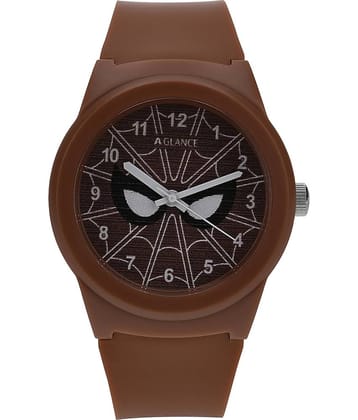 Aglance - Brown Silicon Analog Men's Watch
