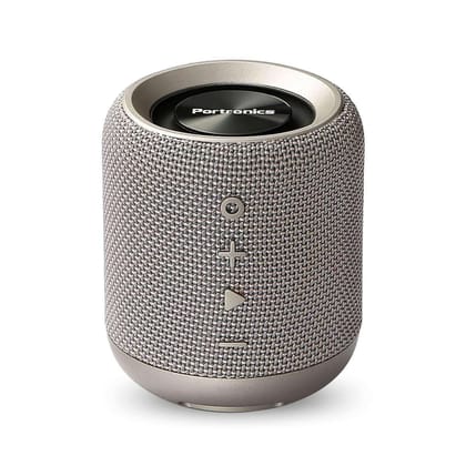 Portronics SoundDrum 10W Portable Bluetooth Speaker- Grey
