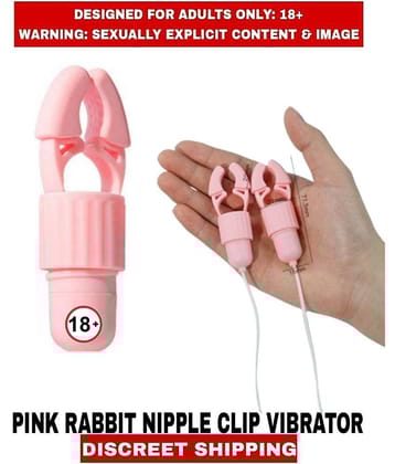 Premium Quality Sex Toys Pink Rabbit Nipple Clip 12 Frequency USB Vibrator For Women