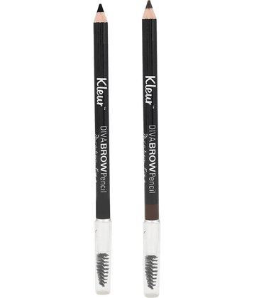 Kleur Black & brown eyebrow Brow Pencil Black 2 g