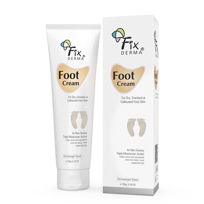 Fixderma 5% Lactic Acid, 15% Urea, 3% Glycerine, Foot Cream For Dry & Cracked Feet, Moisturizes and Soothes Feet, Heel Repair Paraben & Sulphate Free, All Skin Types 150 ML Fixderma 5% Lactic Acid, 15% Urea, 3% Glycerine, Foot Cream For Dry & Cracked Fee