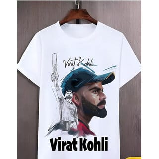 Moumita Graphic Print Men Round Neck White T-Shirt