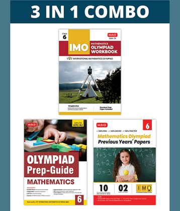 MTG International Mathematics Olympiad (IMO) Workbook, Prep-Guide & Previous Years Papers (PYQs) with Mock Test Paper Class 6 - SOF Olympiad Books For 2024-25 Exam (Set of 3 Books)