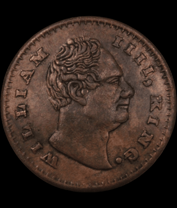 ~Big Coin~ UK 1 Anna 1818 -  William 4th King East India Company {Mandir Issue} Original Very Rare Coin- - - - - Above Image is Captured by us, Buyer will Receive Same Coin- - - - - - - -`