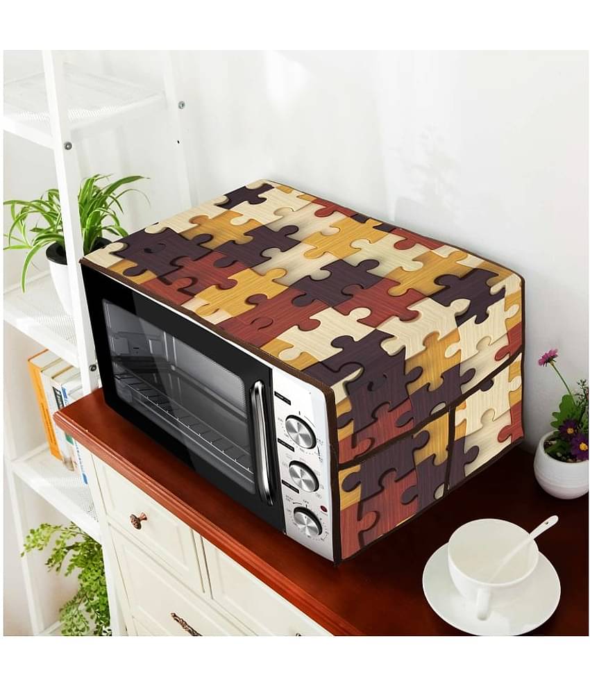 E-Retailer Single Polyester Brown Microwave Oven Cover -