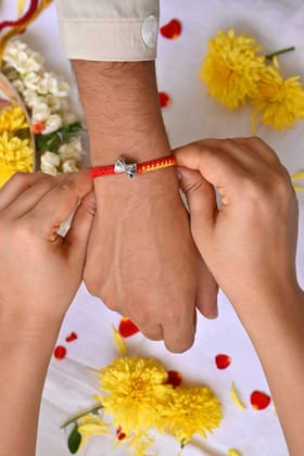 Damru Silver Rakhi CHR019