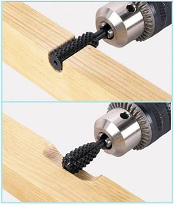 5pcs/set High Speed Steel Burr Drill Bit Set Wood Carving Rasps For Dremel Shank Burs Tools Cutting Tool Black