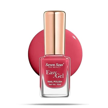 Seven Seas Easy Gel Nail Polish, Intense Glossy Finish, Hydrating Formula, Rich Pigmented, Quick Dry (209, 10ml)