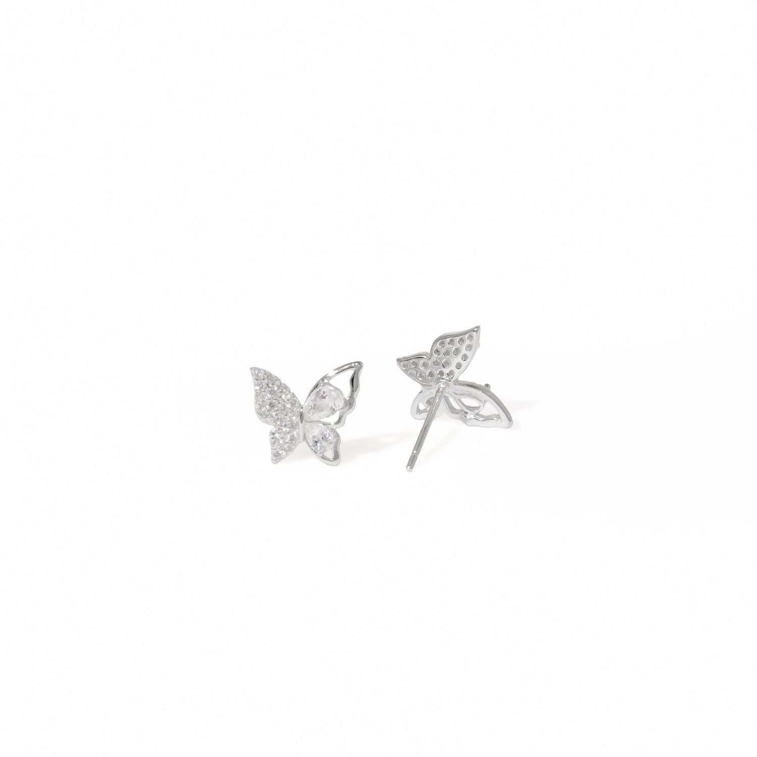 Ghita Studs | 925 Silver Earrings for Women-Silver