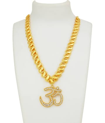 Exclusive OM Gold-plated Alloy Pendant