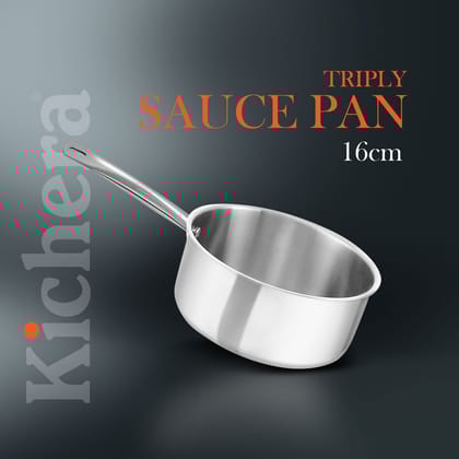 Kichera Triply Stainless Steel Saucepan Tube Handle-16CM