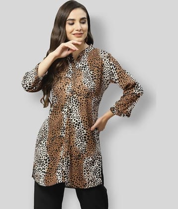 JC4U Women Printed Cotton Blend Shirt ( Multicolor )