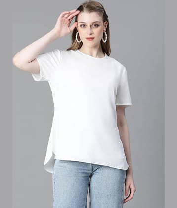 Oxolloxo Women's Polyester Regular Top ( White )