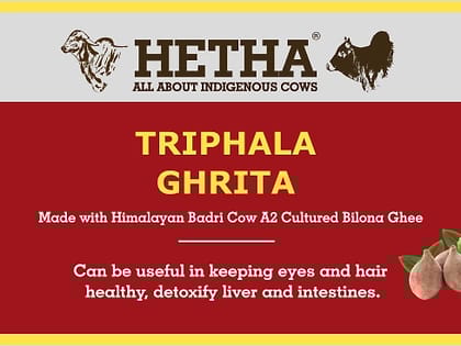 Triphala Ghrita (Size - 250 ml) by HETHA ORGANICS LLP
