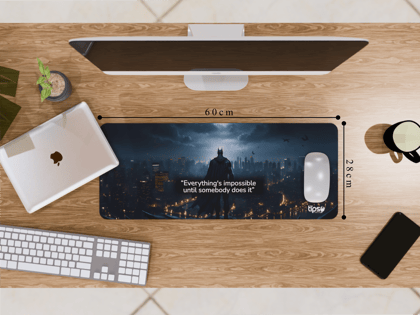 "Motivational Quote" Gaming Mousepad – Elevate Your Gaming Experience-Medium (28CM X 60CM)