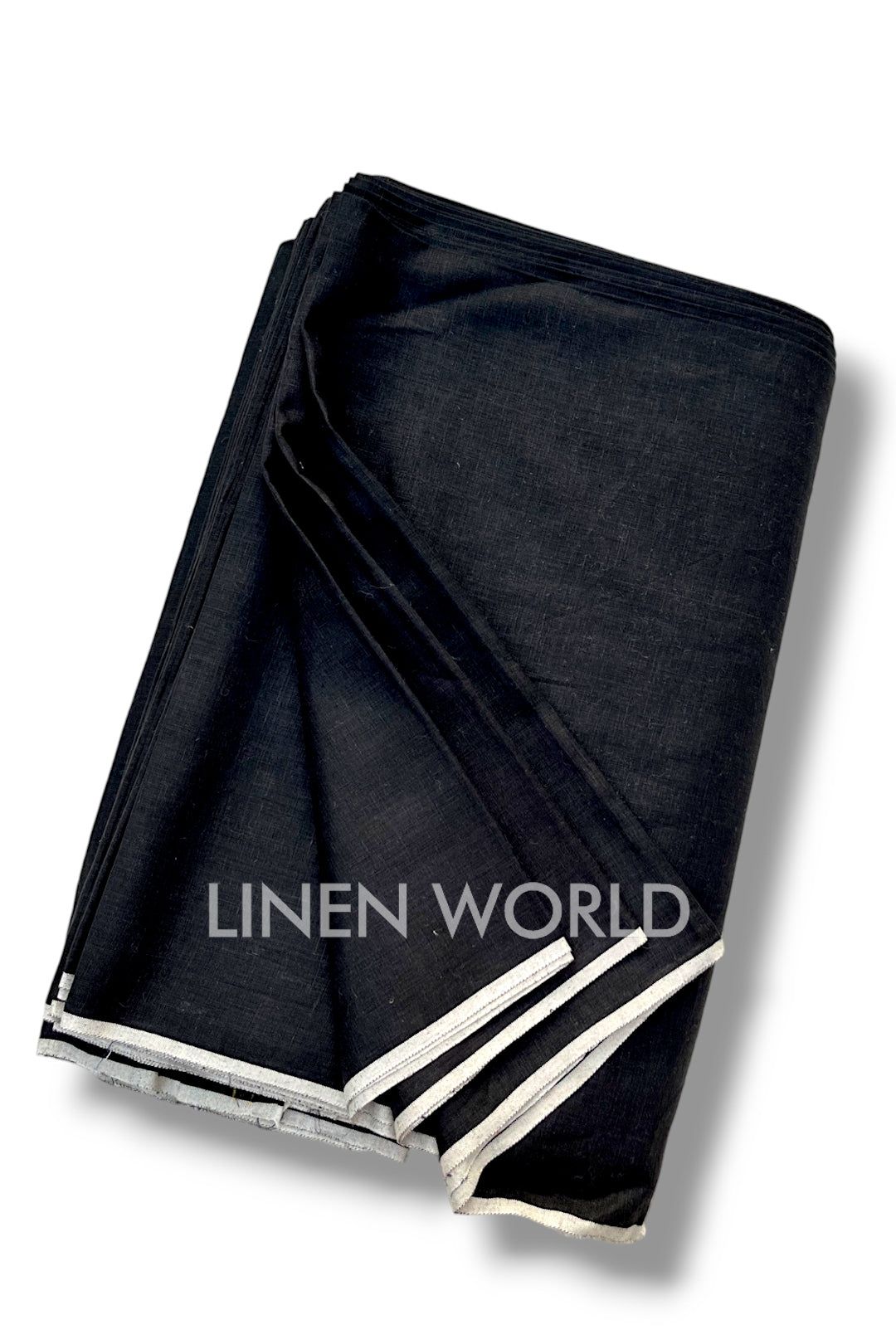 Black Linen Fabric (60 Lea)-1 meter
