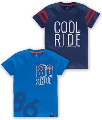 CODEZ Pack of 1 Boys Cotton Blend T-Shirt ( Multi Color )