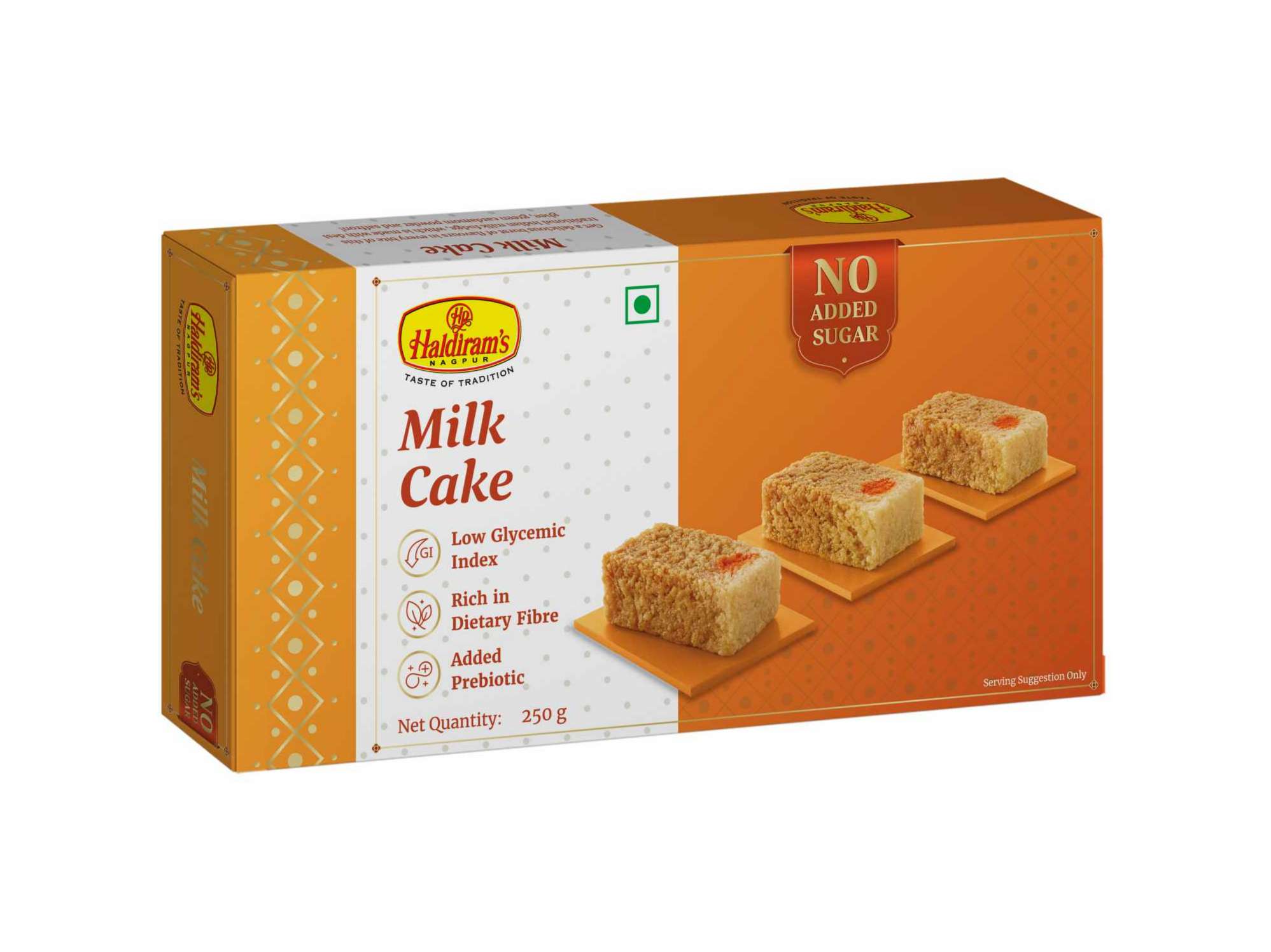 Haldiram's Milk Cake (No Added Sugar) Sugar Free  - 250 Gm