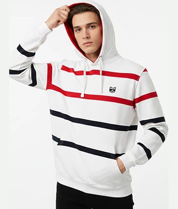 GET GOLF Polyester Hooded Men's Sweatshirt - White ( Pack of 1 )