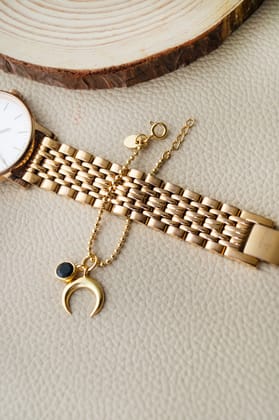 Holistic Charms Gold Plated Sterling Silver Watch Charm-Gold