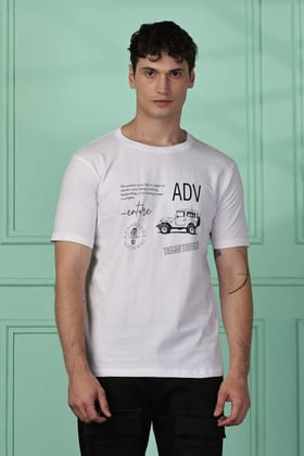 Cotton White Adventure T-Shirt