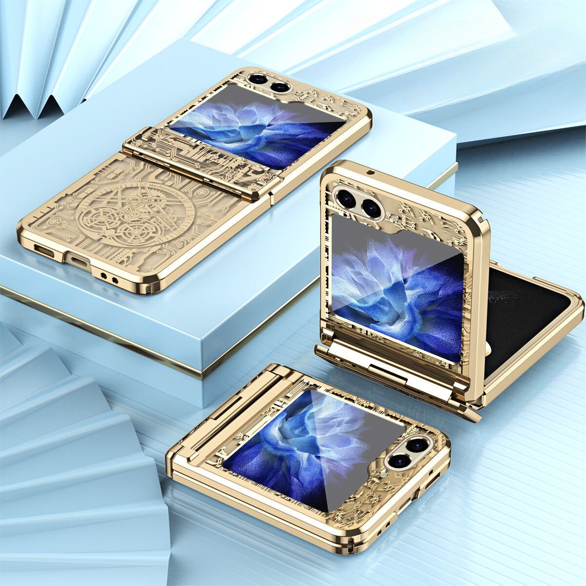 Gold Electroplated Premium Cricuit Cover-Samsung Galaxy Z Flip 6