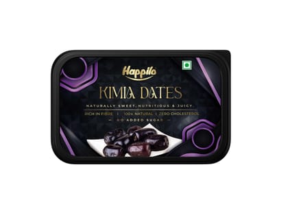 Happilo Soft Kimia Black Dates Tub 500g