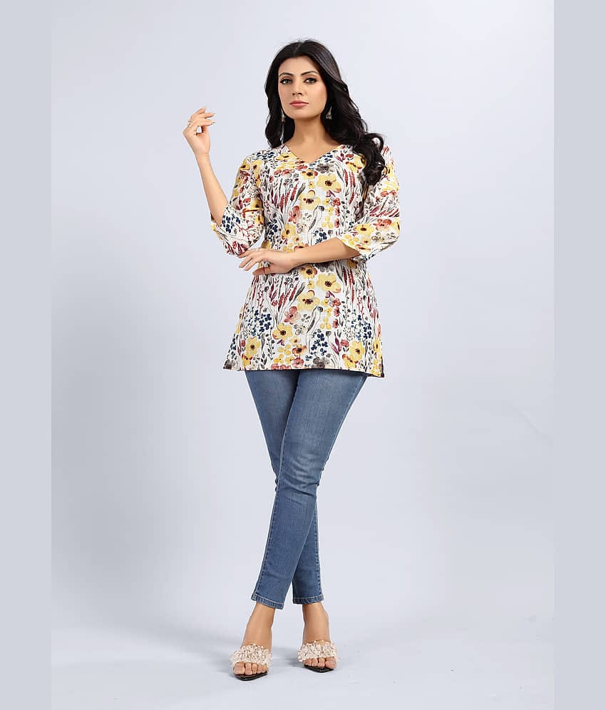 Linen Short Kurti For Women (Pack of 1)