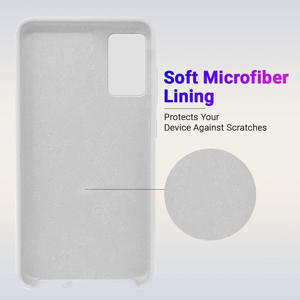 LIRAMARK Liquid Silicone Soft Back Cover Case for Samsung Galaxy Note 20