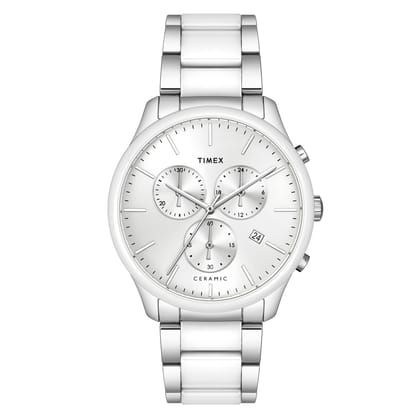 Timex Silver Dial Men Analog Watch - TWEG21700-Silver