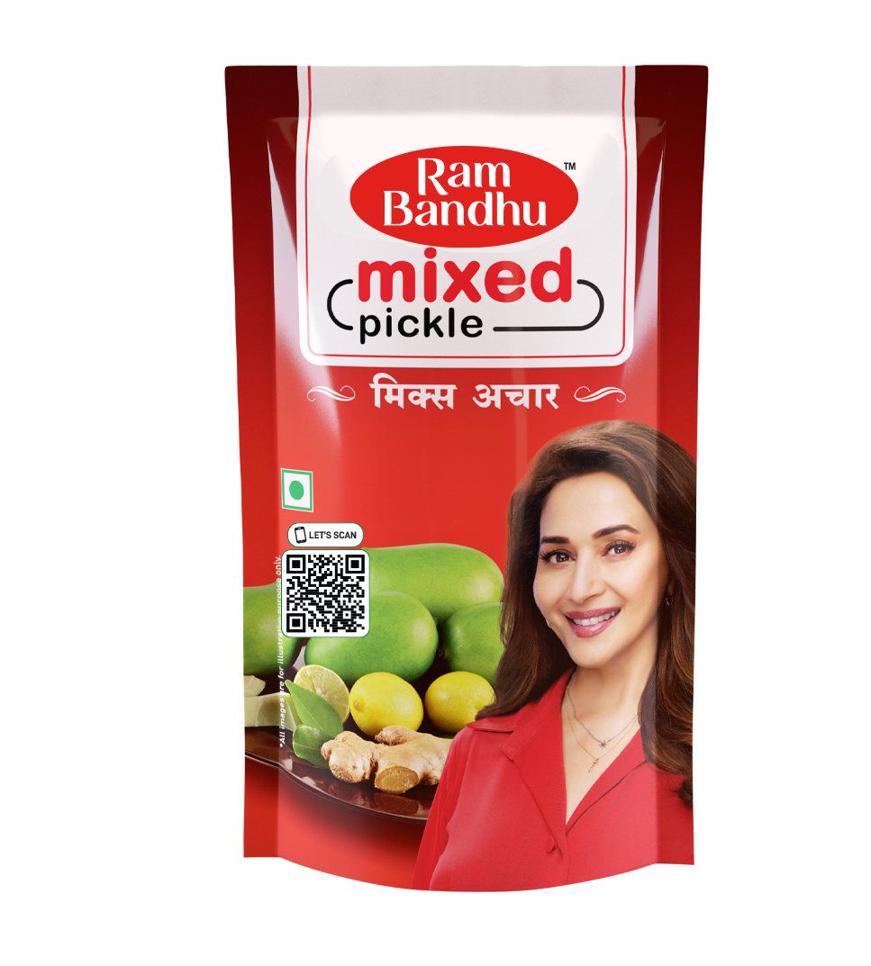 Ram Bandhu Mixed Pickle, 200 gm Standy