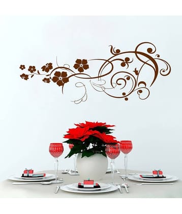Decor Villa Big Flower PVC Wall Stickers