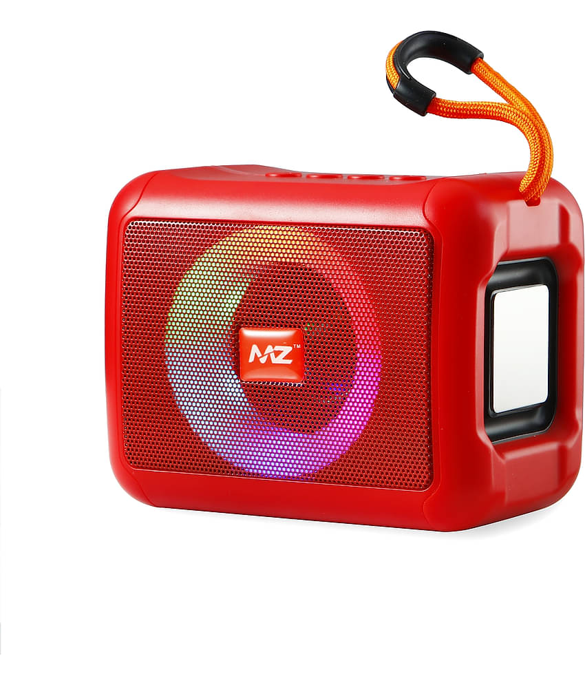 MZ M408SP 5 W Bluetooth Speaker Bluetooth V 5.0 with SD card Slot Playback Time 6 hrs Red