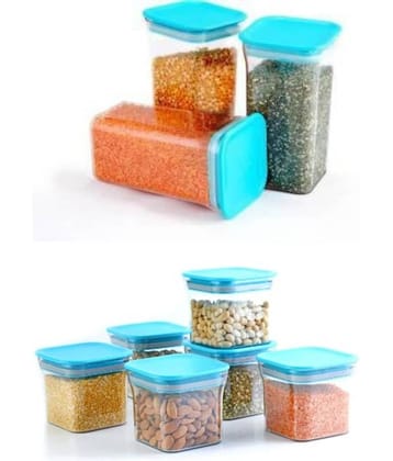 Analog kitchenware - Light Blue Polyproplene Food Container ( Pack of 9 )