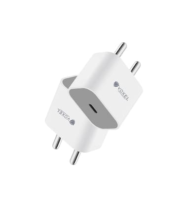 VOXEL 20 Watt C Port PD Charger AB Plastic (White)