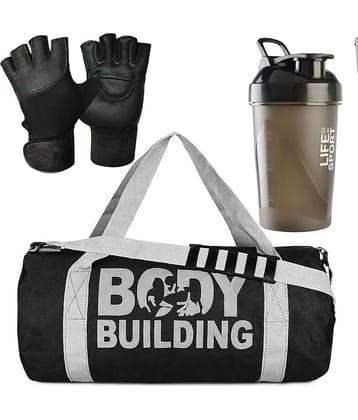 GROUPERS Polyester BLACK 20 Ltrs Gym Bag