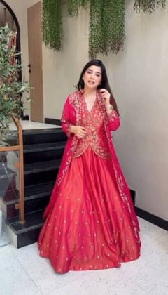 Pink Floyd Ready To Wear Lahenga Crop Top Shrag Outfits