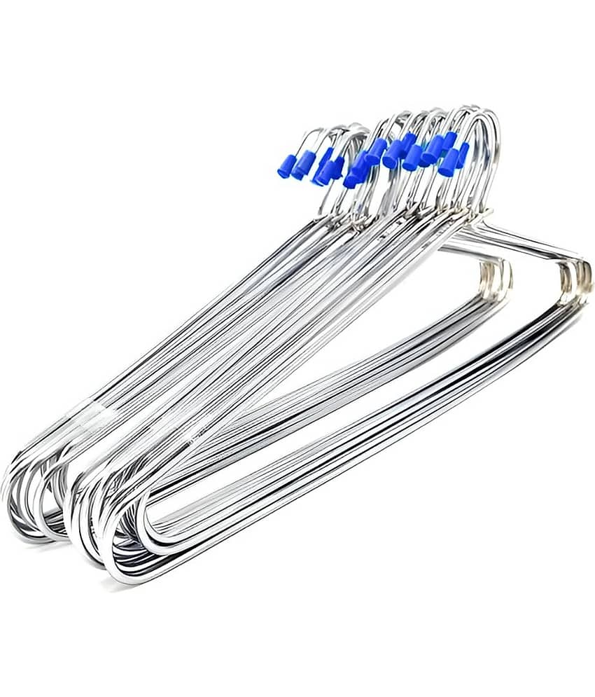 VARKAUS Stainless Steel Standard Clothes Hangers ( Pack of 12 )
