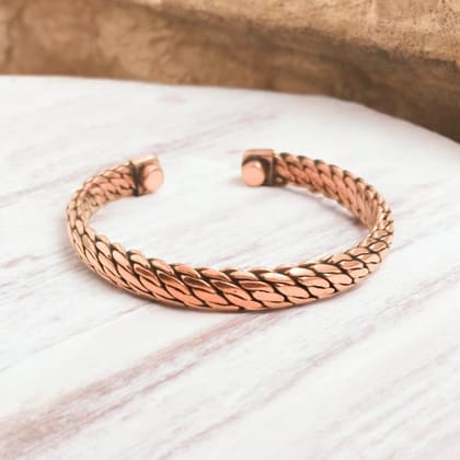 Pure Copper Magnetic Therapy Band, Adjustable Stylish Bracelet